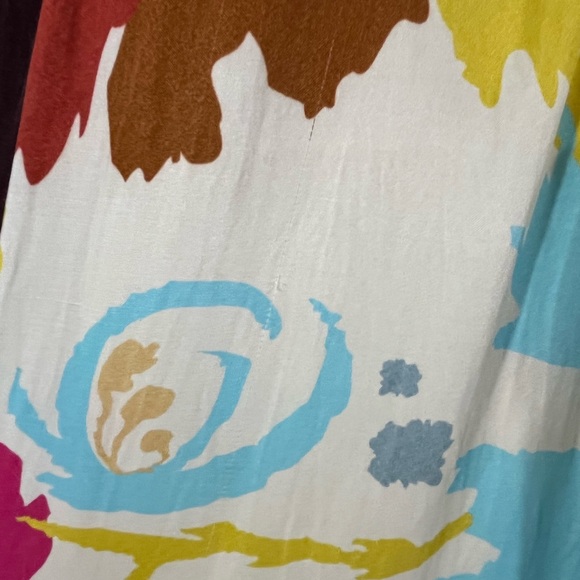 ANTHROPOLOGIE CONDITIONS APPLY FLORAL SATIN WIDE LEG (a134) - Picture 11 of 16